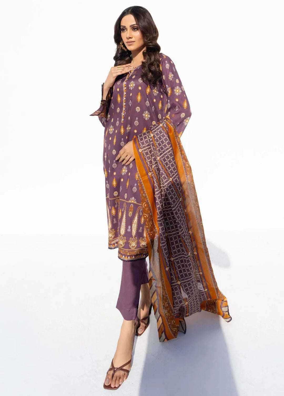 Salina by Regalia Textiles Printed Lawn Suits Unstitched 3 Piece RGT25SP D-01 - Summer Collection