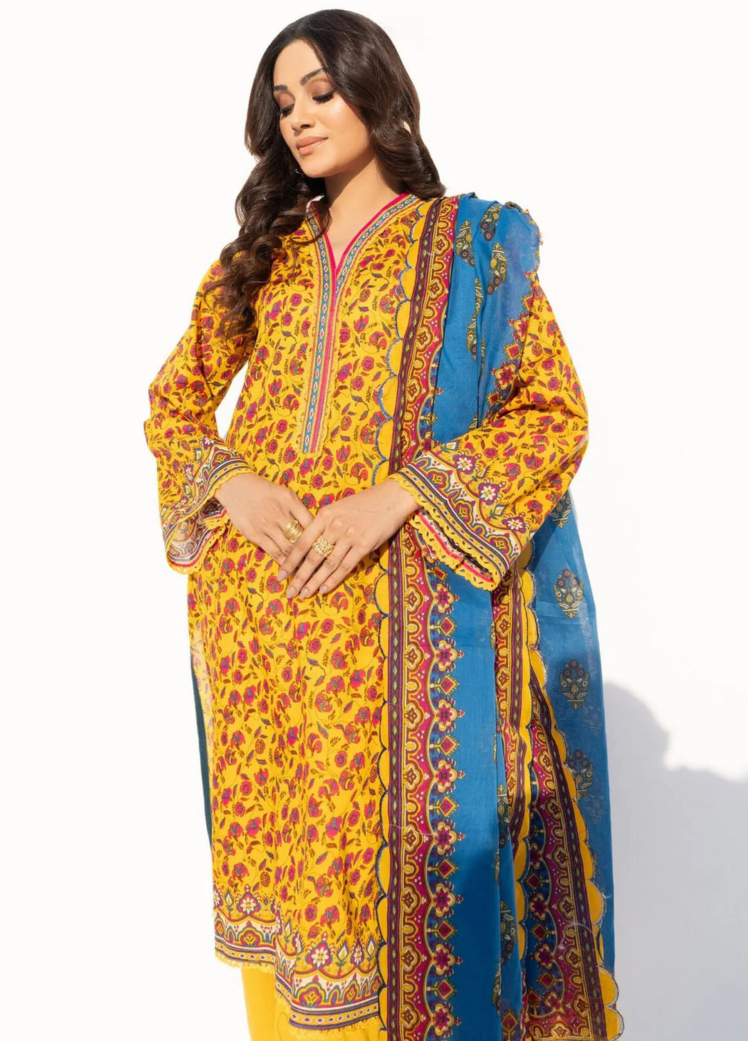 Salina by Regalia Textiles Printed Lawn Suits Unstitched 3 Piece RGT25SP D-04 - Summer Collection