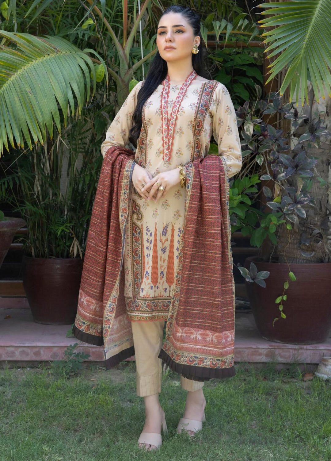 Salina By Regalia Textiles Printed Lawn Suits Unstitched 3 Piece RGT23SSZ-V8 D-03 - Summer Collection