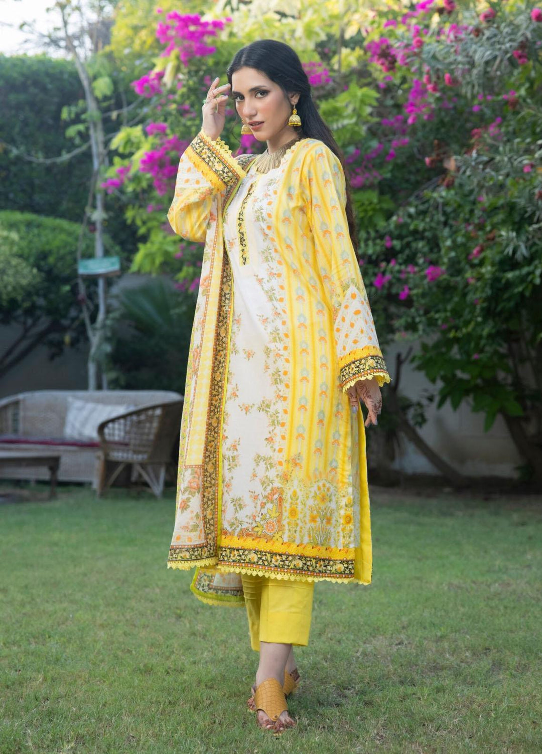 Salina By Regalia Textiles Printed Lawn Suits Unstitched 3 Piece RGT23SSZ-V8 D-08 - Summer Collection