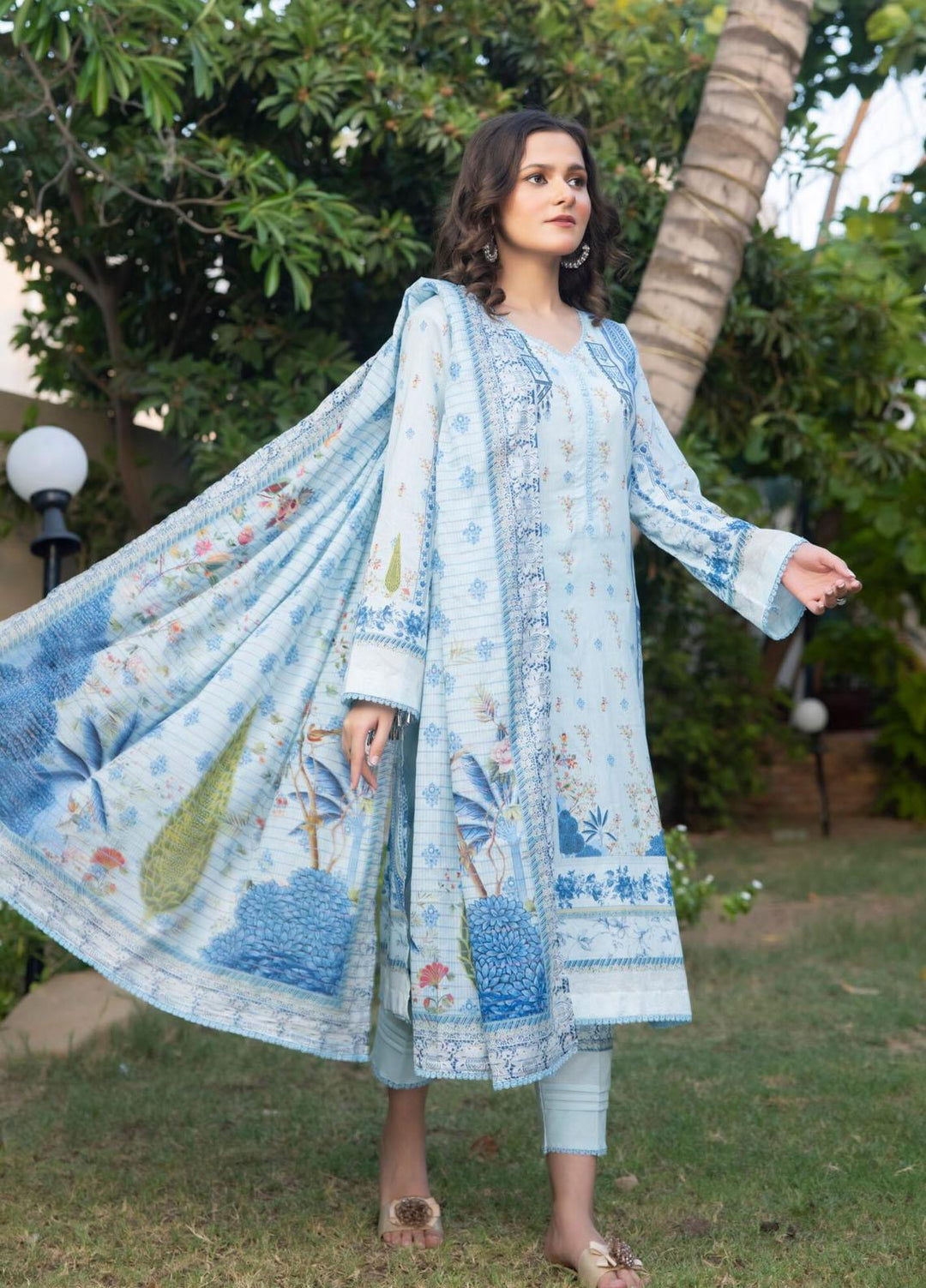 Salina By Regalia Textiles Printed Lawn Suits Unstitched 3 Piece RGT23SSZ-V8 D-09 - Summer Collection