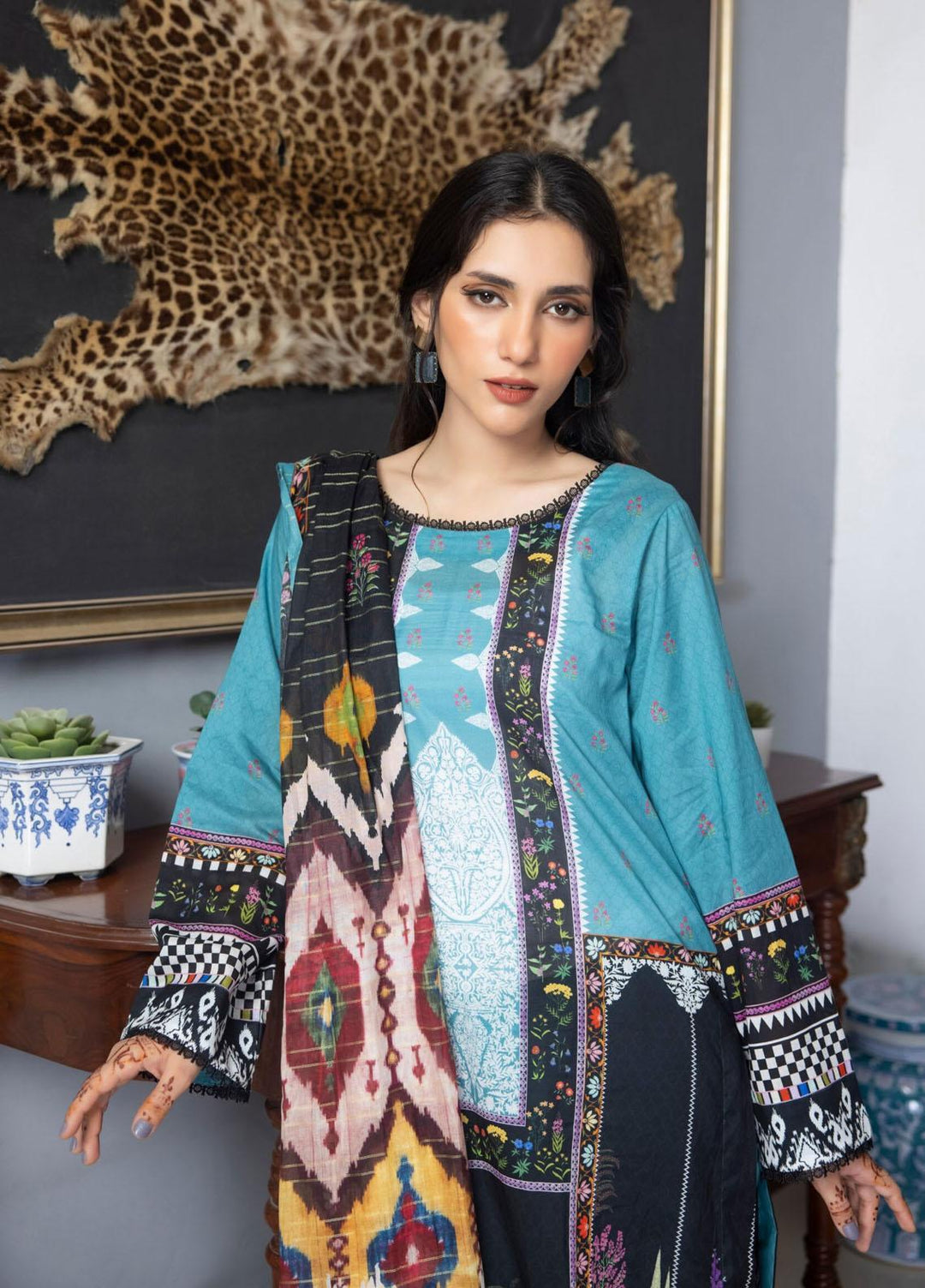 Salina By Regalia Textiles Printed Lawn Suits Unstitched 3 Piece RGT23SSZ-V8 D-10 - Summer Collection