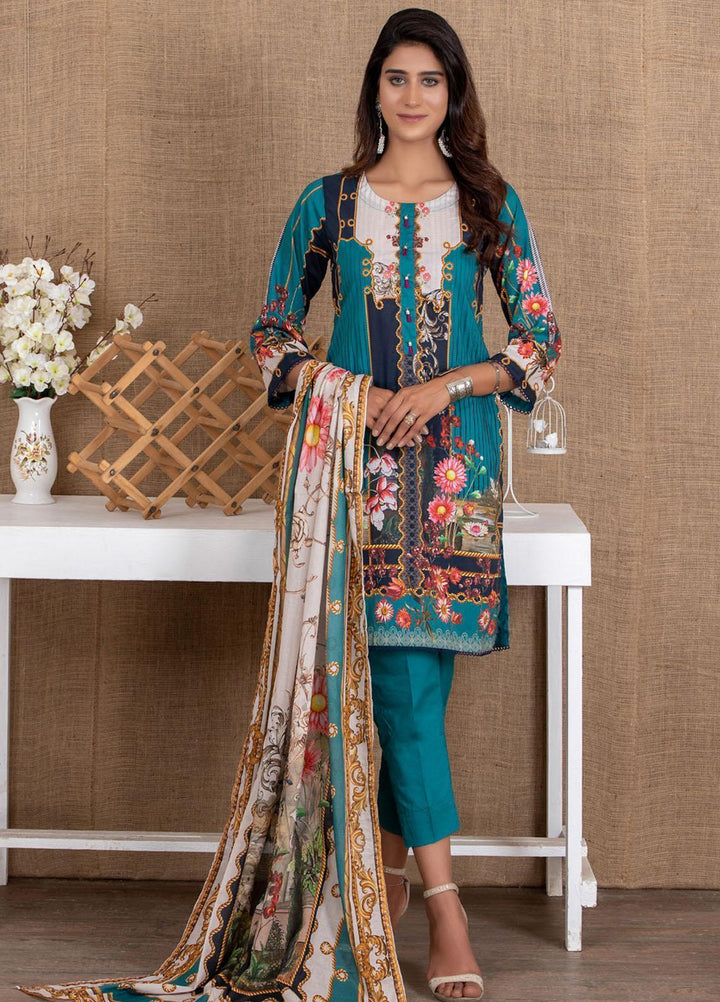 Salina by Regalia Textiles Printed Lawn Suits Unstitched 3 Piece RG21S-8 D-01 - Summer Collection