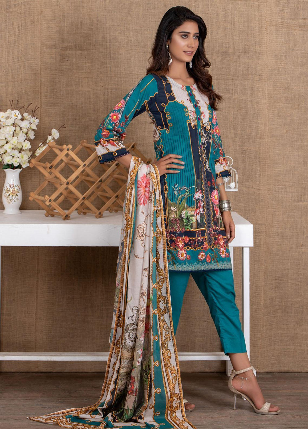 Salina by Regalia Textiles Printed Lawn Suits Unstitched 3 Piece RG21S-8 D-01 - Summer Collection