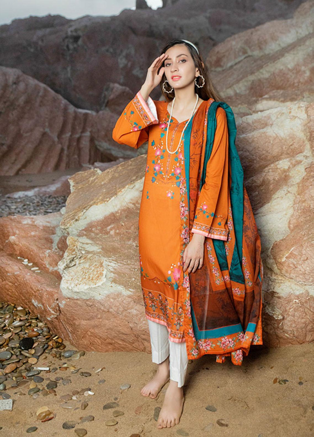 Salina By Regalia Textiles Printed Lawn Suits Unstitched 3 Piece RGT22-S7 08 - Summer Collection