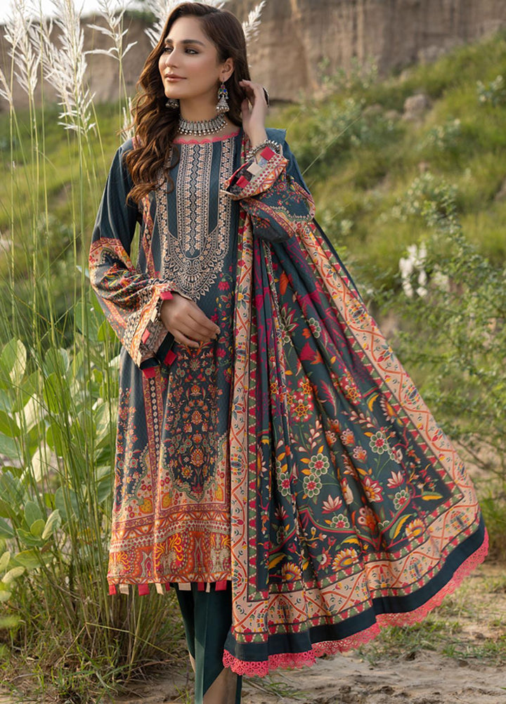 Salina by Regalia Textiles Printed Linen Suits Unstitched 3 Piece RGT22SP D1 - Winter Collection
