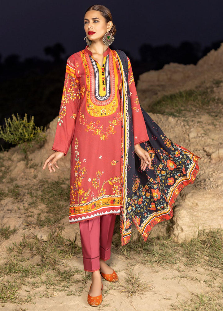 Salina by Regalia Textiles Printed Linen Suits Unstitched 3 Piece RGT22SP D10 - Winter Collection