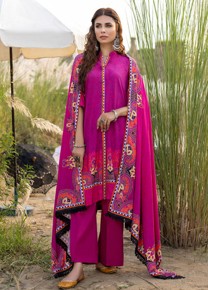 Salina by Regalia Textiles Printed Linen Suits Unstitched 3 Piece RGT22SP D4 - Winter Collection