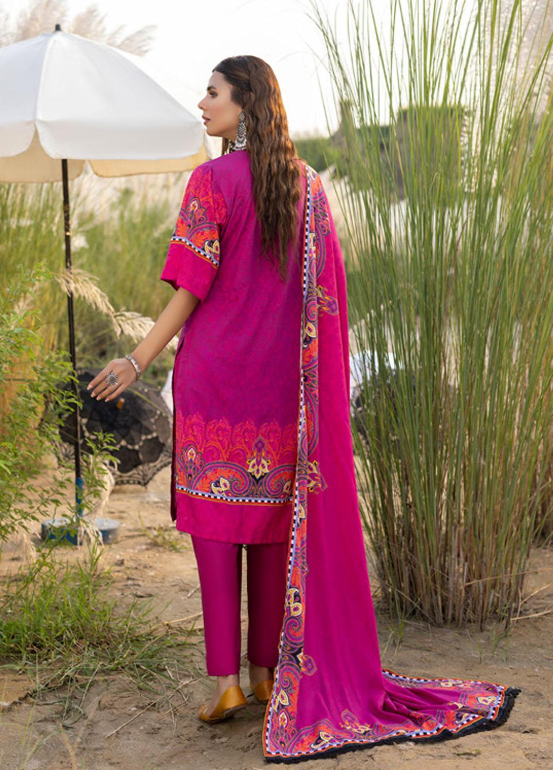 Salina by Regalia Textiles Printed Linen Suits Unstitched 3 Piece RGT22SP D4 - Winter Collection