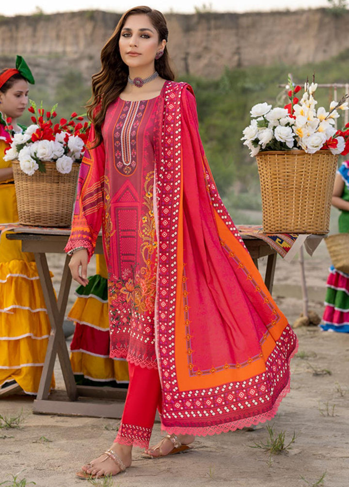 Salina by Regalia Textiles Printed Linen Suits Unstitched 3 Piece RGT22SP D5 - Winter Collection