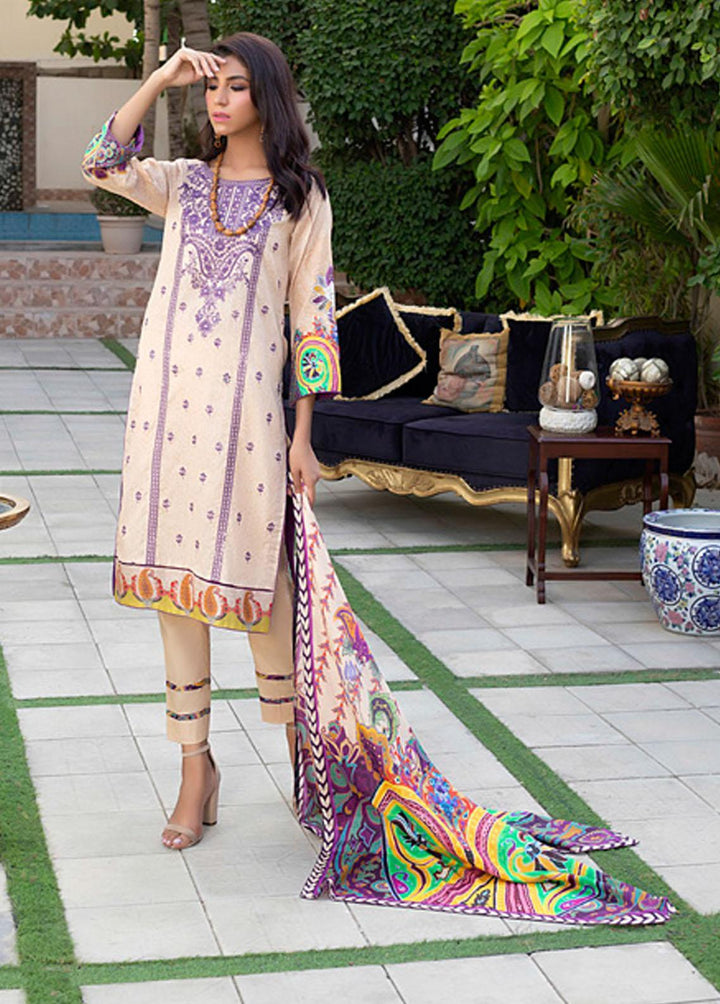 Salina by Regalia Textiles Embroidered Lawn Suits Unstitched 3 Piece SRG22-L2 01 - Summer Collection
