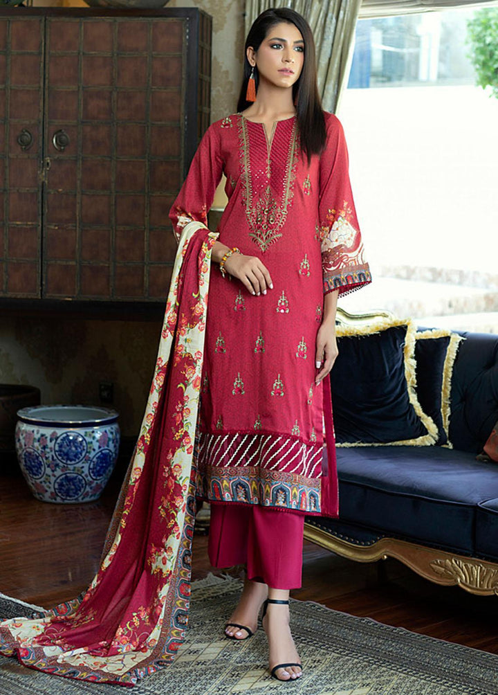 Salina by Regalia Textiles Embroidered Lawn Suits Unstitched 3 Piece SRG22-L2 03 - Summer Collection