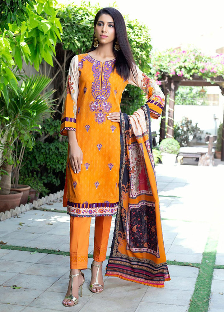 Salina by Regalia Textiles Embroidered Lawn Suits Unstitched 3 Piece SRG22-L2 05 - Summer Collection
