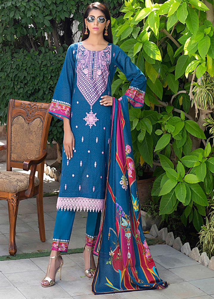 Salina by Regalia Textiles Embroidered Lawn Suits Unstitched 3 Piece SRG22-L2 06 - Summer Collection
