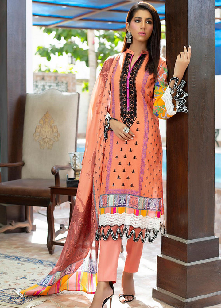 Salina by Regalia Textiles Embroidered Lawn Suits Unstitched 3 Piece SRG22-L2 07 - Summer Collection