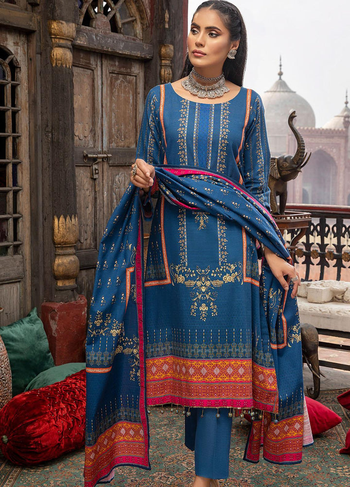 Salina by Regalia Textile Printed Khaddar Suits Unstitched 3 Piece RG21SK D-01 - Winter Collection