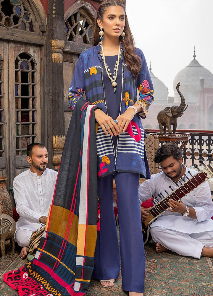 Salina by Regalia Textile Printed Khaddar Suits Unstitched 3 Piece RG21SK D-03 - Winter Collection