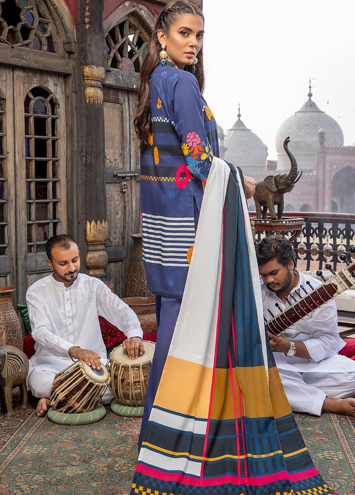 Salina by Regalia Textile Printed Khaddar Suits Unstitched 3 Piece RG21SK D-03 - Winter Collection