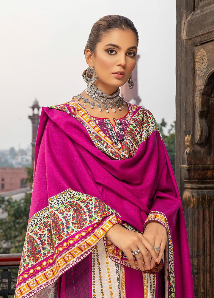 Salina by Regalia Textile Printed Khaddar Suits Unstitched 3 Piece RG21SK D-08 - Winter Collection