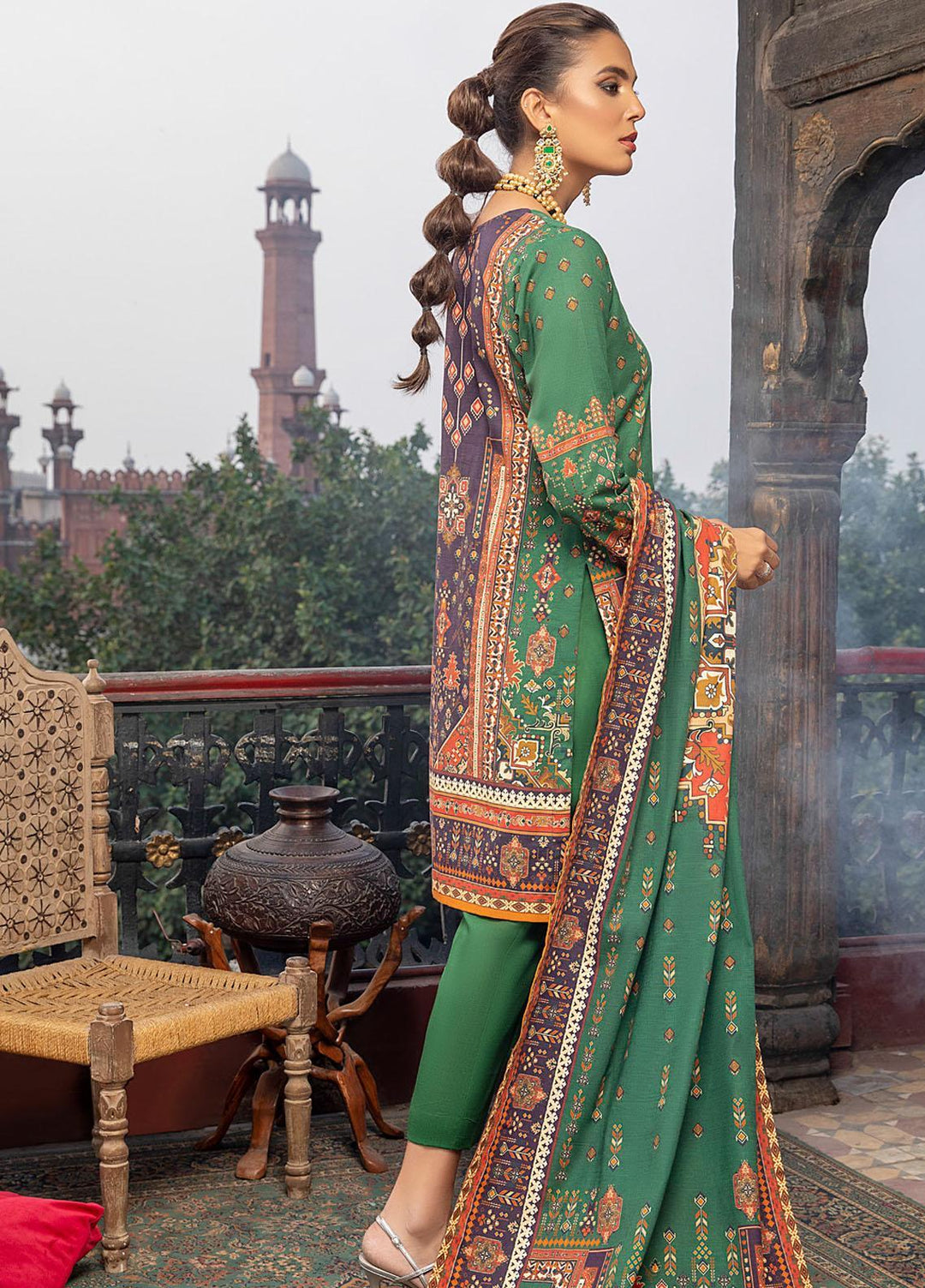 Salina by Regalia Textile Printed Khaddar Suits Unstitched 3 Piece RG21SK D-10 - Winter Collection