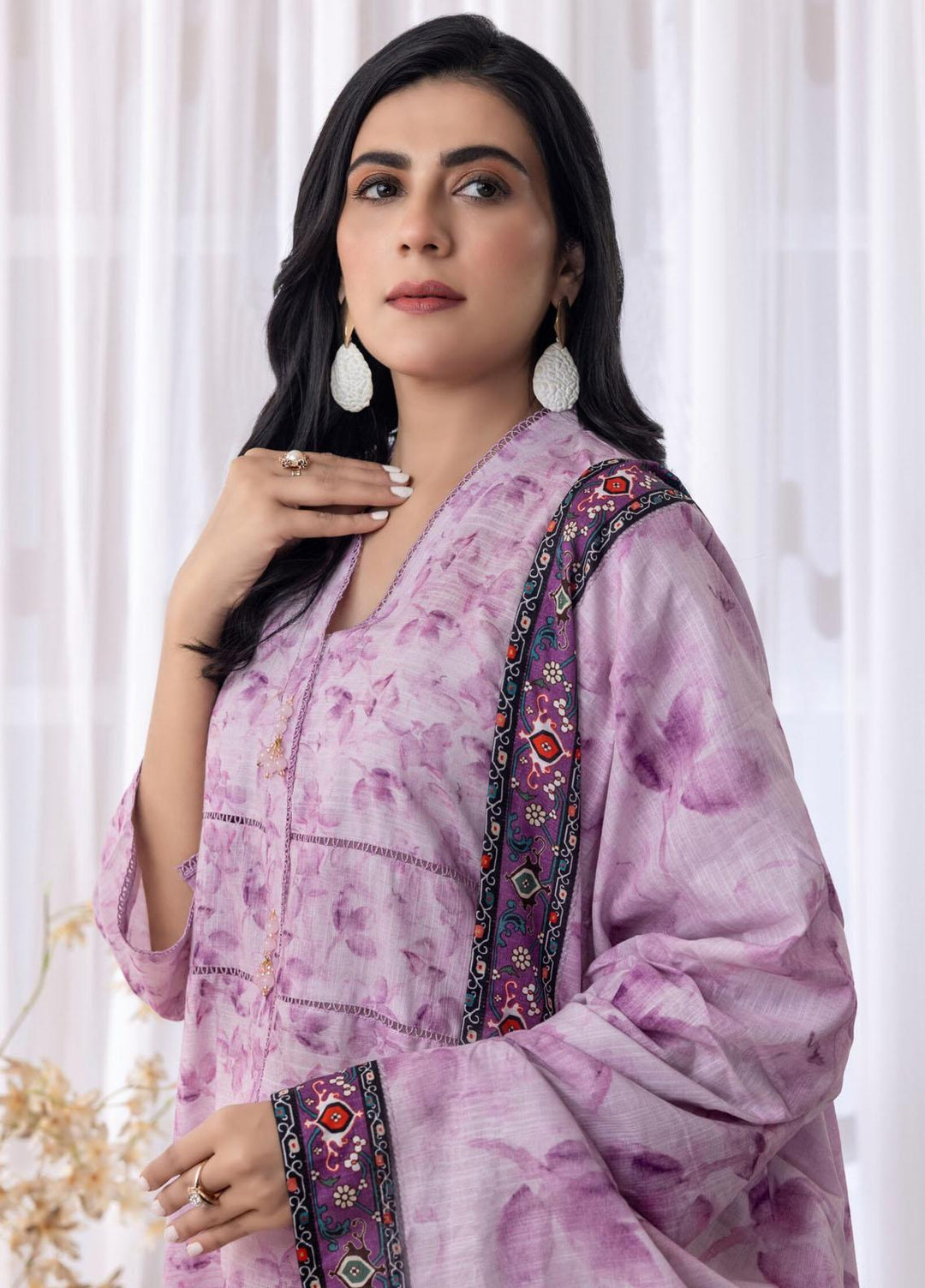 Salina Separates By Regalia Textiles Printed Khaddar Suits Unstitched 3 Piece RGT23SSK D-02 - Winter Collection