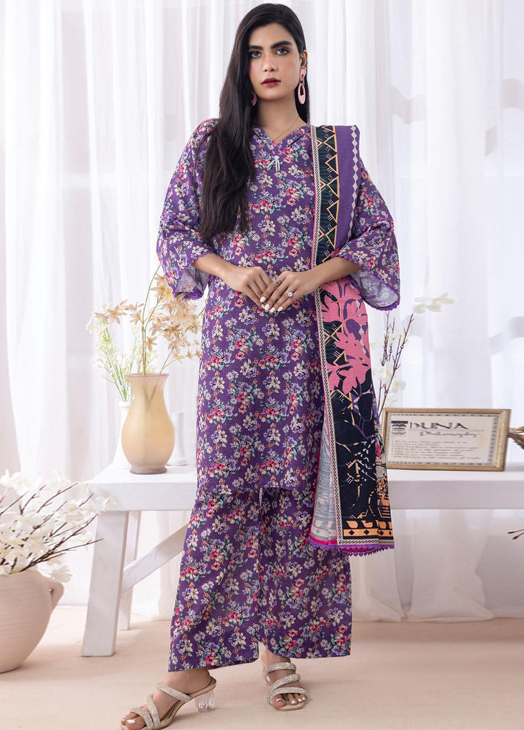 Salina Separates By Regalia Textiles Printed Khaddar Suits Unstitched 3 Piece RGT23SSK D-04 - Winter Collection