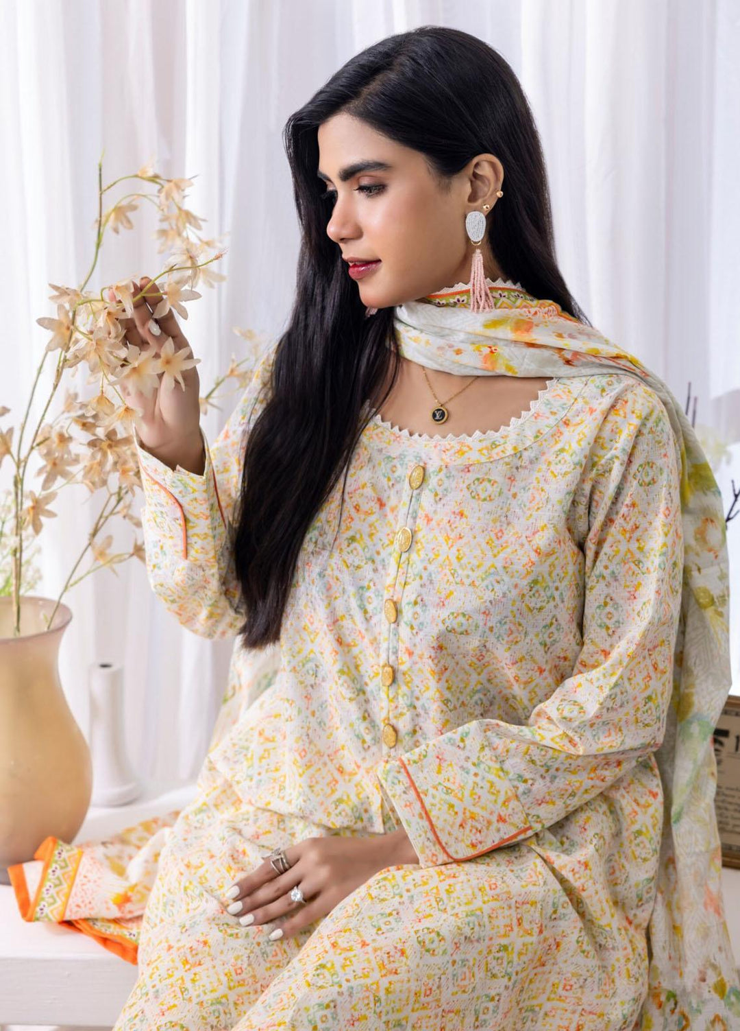 Salina Separates By Regalia Textiles Printed Khaddar Suits Unstitched 3 Piece RGT23SSK D-05 - Winter Collection