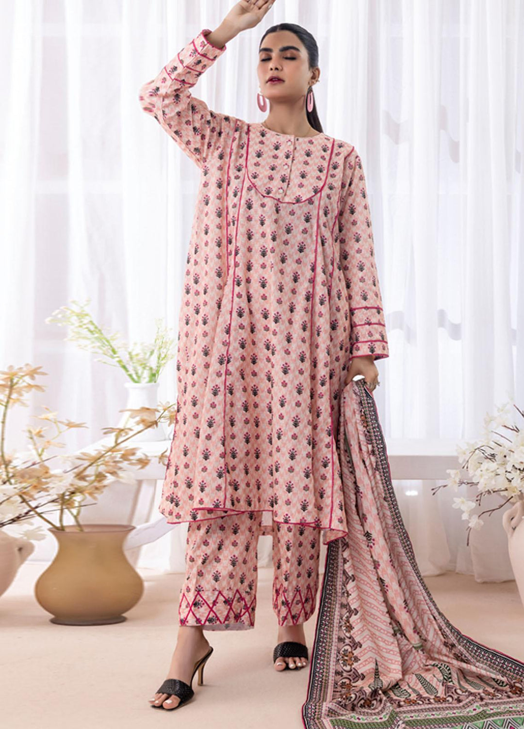 Salina Separates By Regalia Textiles Printed Khaddar Suits Unstitched 3 Piece RGT23SSK D-06 - Winter Collection