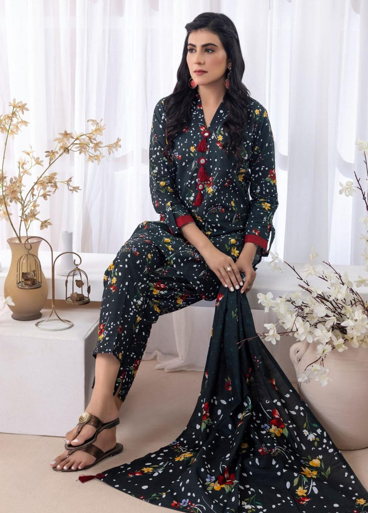 Salina Separates By Regalia Textiles Printed Khaddar Suits Unstitched 3 Piece RGT23SSK D-07 - Winter Collection