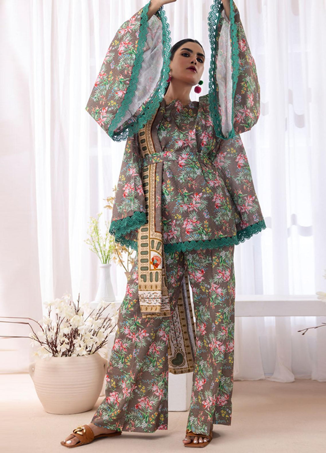 Salina Separates By Regalia Textiles Printed Khaddar Suits Unstitched 3 Piece RGT23SSK D-08 - Winter Collection