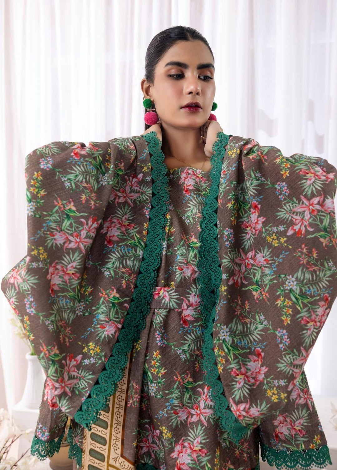 Salina Separates By Regalia Textiles Printed Khaddar Suits Unstitched 3 Piece RGT23SSK D-08 - Winter Collection