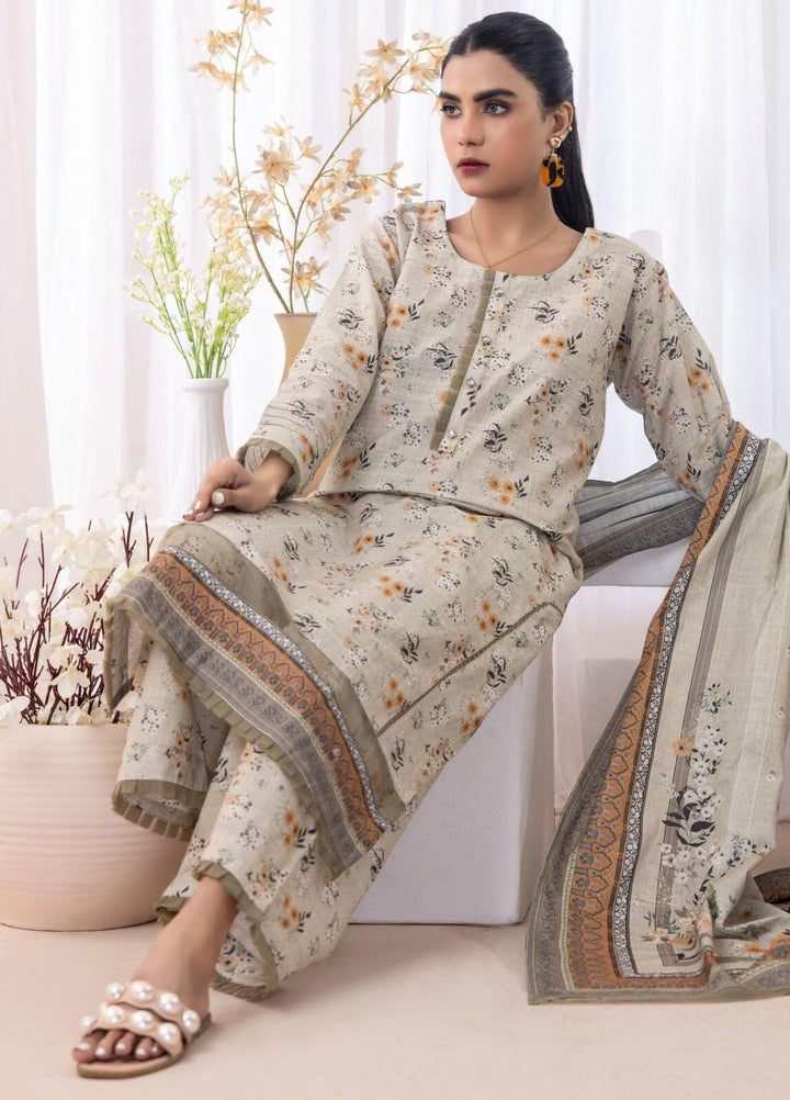 Salina Separates By Regalia Textiles Printed Khaddar Suits Unstitched 3 Piece RGT23SSK D-09 - Winter Collection