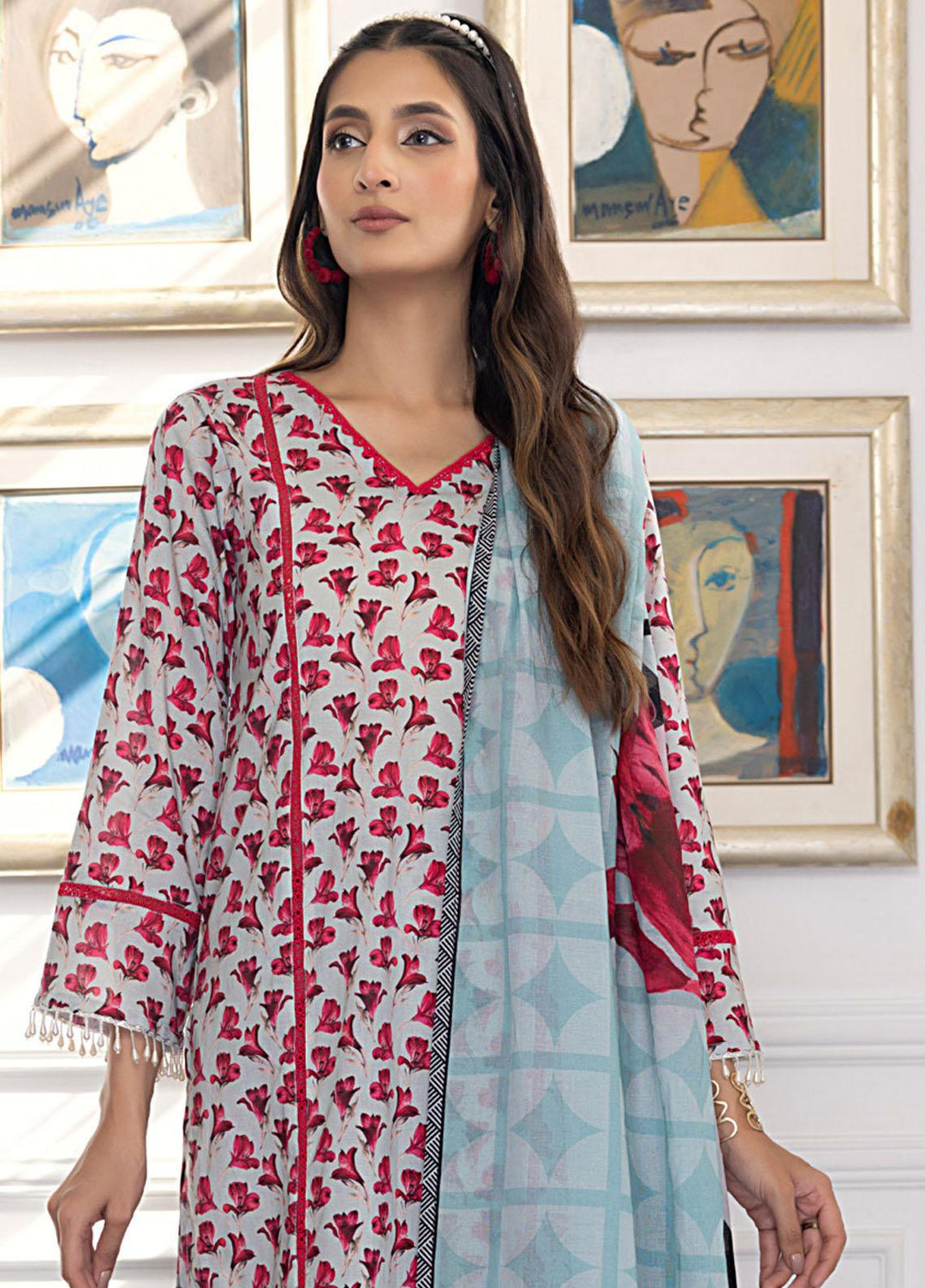 Salina Separates By Regalia Textiles Printed Lawn Suits Unstitched 3 Piece RGT23-SS7 SSV7-04 - Premium Collection