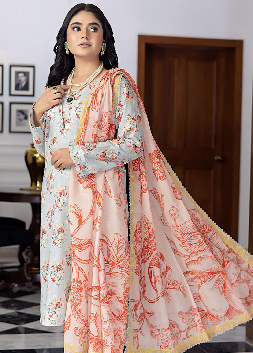 Salina Separates By Regalia Textiles Printed Lawn Suits Unstitched 3 Piece RGT23-SS7 SSV7-12 - Premium Collection