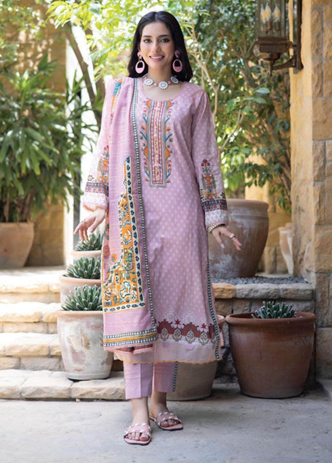 Salina Zari By Regalia Textiles Printed Lawn Suits Unstitched 3 Piece RGT23-S9 1 - Summer Collection