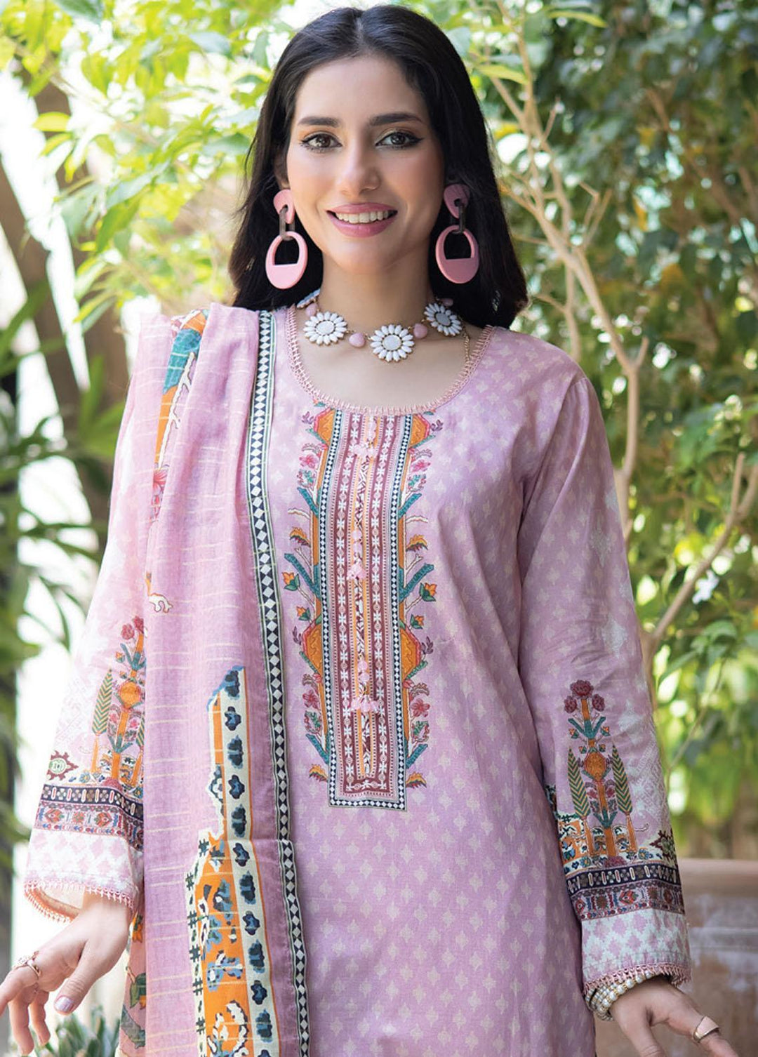 Salina Zari By Regalia Textiles Printed Lawn Suits Unstitched 3 Piece RGT23-S9 1 - Summer Collection