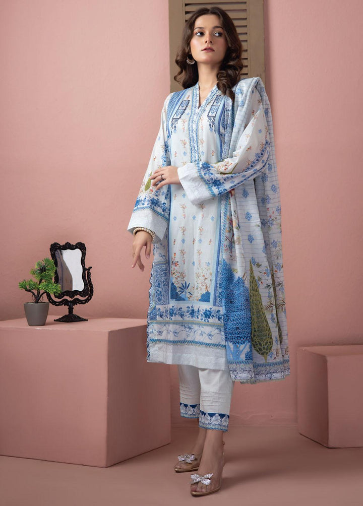 Salina Zari By Regalia Textiles Printed Lawn Suits Unstitched 3 Piece RGT23-S9 13 - Summer Collection