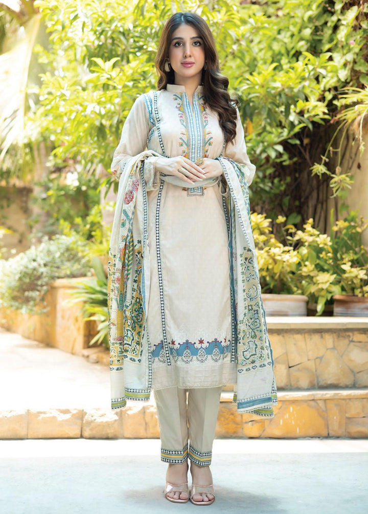 Salina Zari By Regalia Textiles Printed Lawn Suits Unstitched 3 Piece RGT23-S9 2 - Summer Collection
