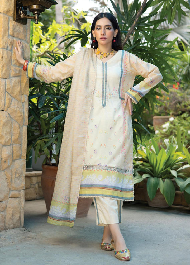 Salina Zari By Regalia Textiles Printed Lawn Suits Unstitched 3 Piece RGT23-S9 4 - Summer Collection