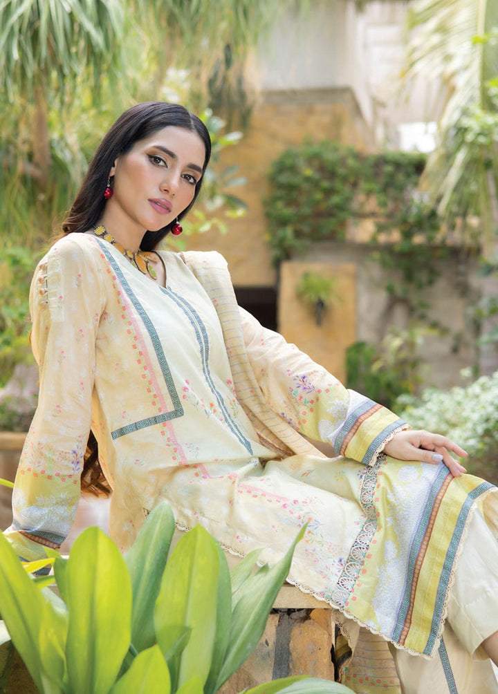 Salina Zari By Regalia Textiles Printed Lawn Suits Unstitched 3 Piece RGT23-S9 4 - Summer Collection