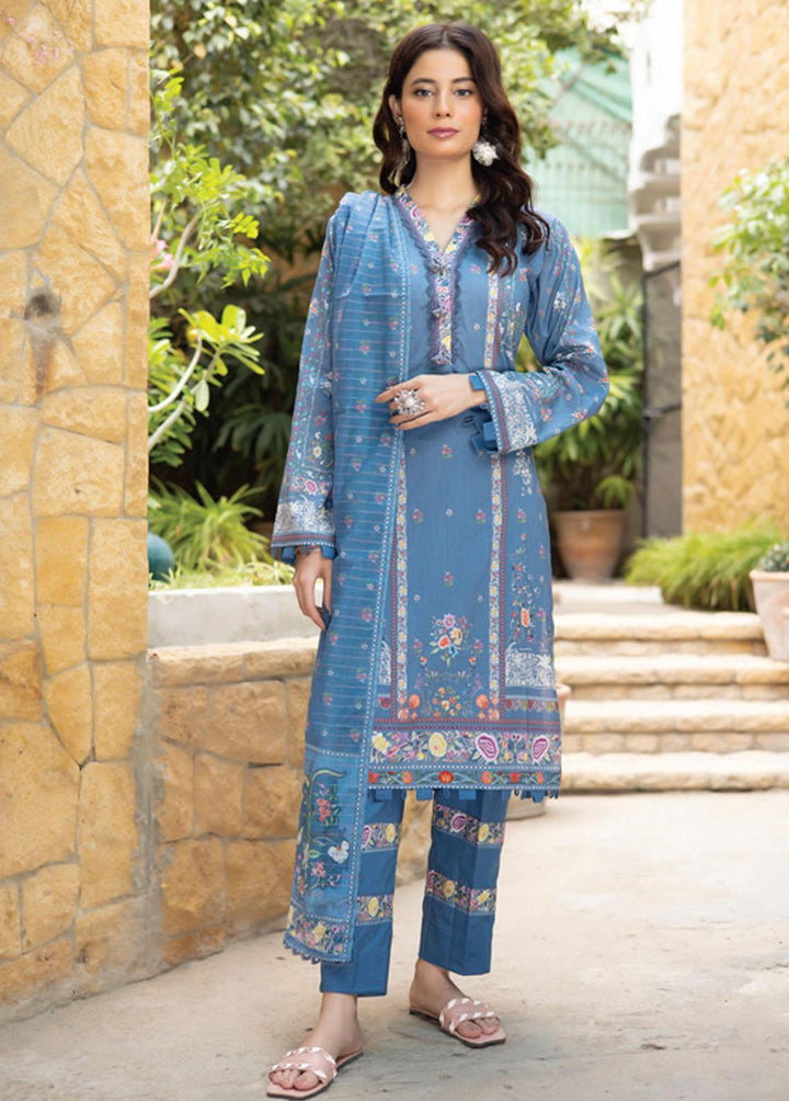 Salina Zari By Regalia Textiles Printed Lawn Suits Unstitched 3 Piece RGT23-S9 6 - Summer Collection