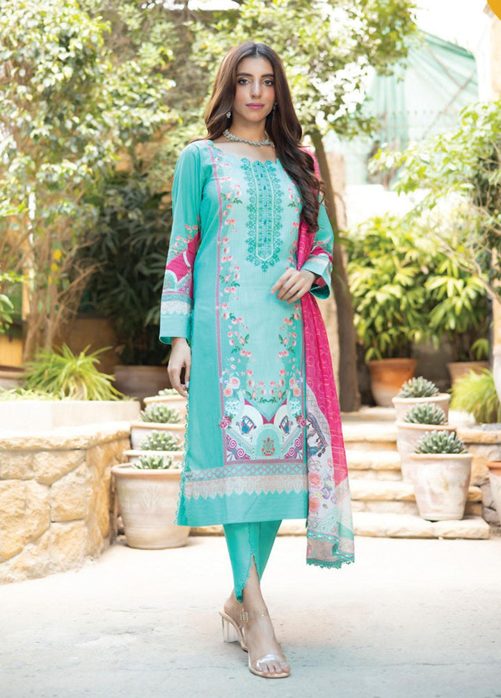 Salina Zari By Regalia Textiles Printed Lawn Suits Unstitched 3 Piece RGT23-S9 7 - Summer Collection