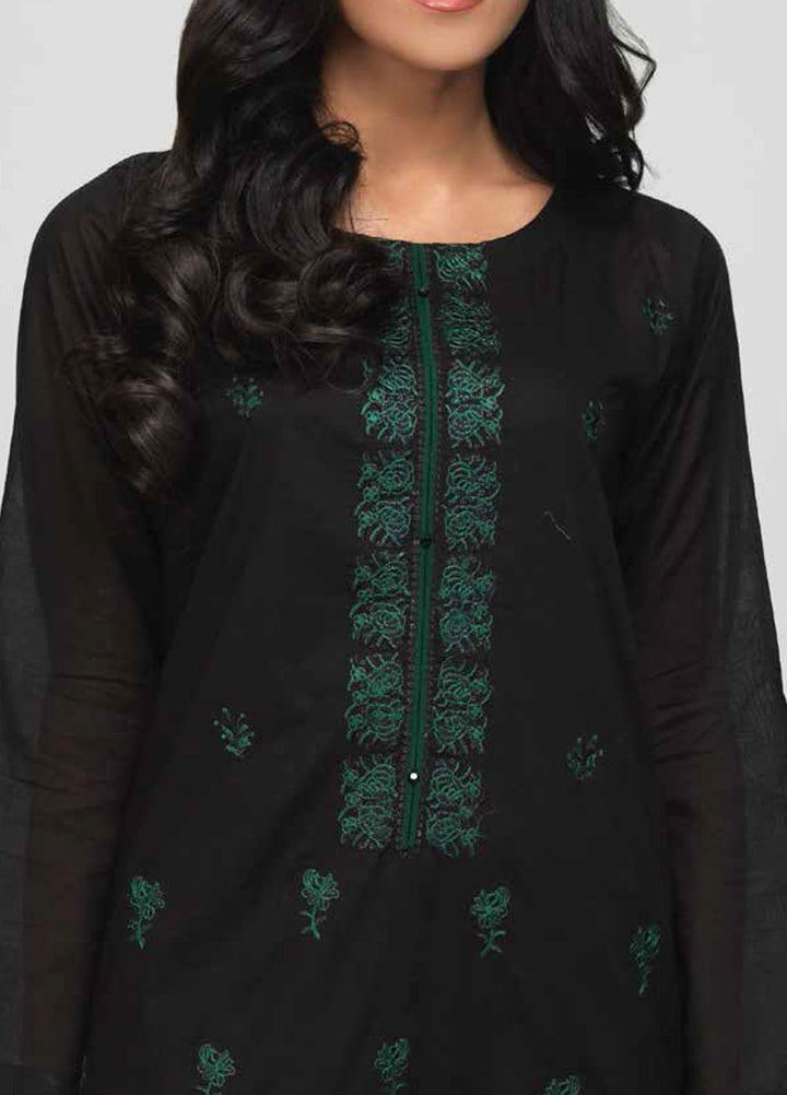 Salitex Black & White Embroidered Lawn Suits Unstitched 3 Piece SL21BW BW-30 - Summer Collection