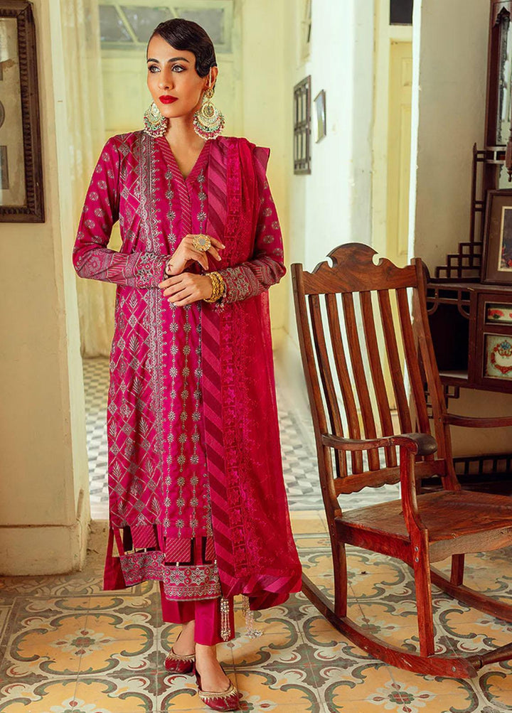 Salitex Embroidered Lawn Suits Unstitched 3 Piece ST22CK WK-01043UT - Festive Collection