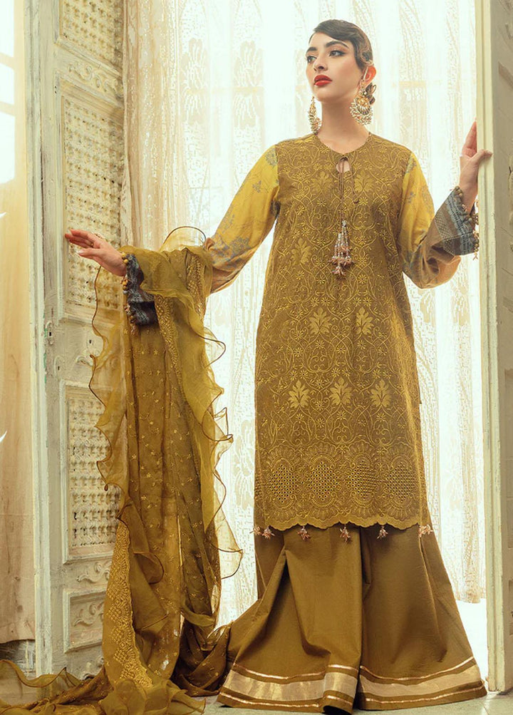 Salitex Embroidered Lawn Suits Unstitched 3 Piece ST22CK WK-01044UT - Festive Collection
