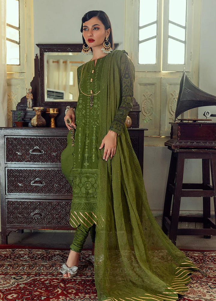 Salitex Embroidered Lawn Suits Unstitched 3 Piece ST22CK WK-01045UT - Festive Collection