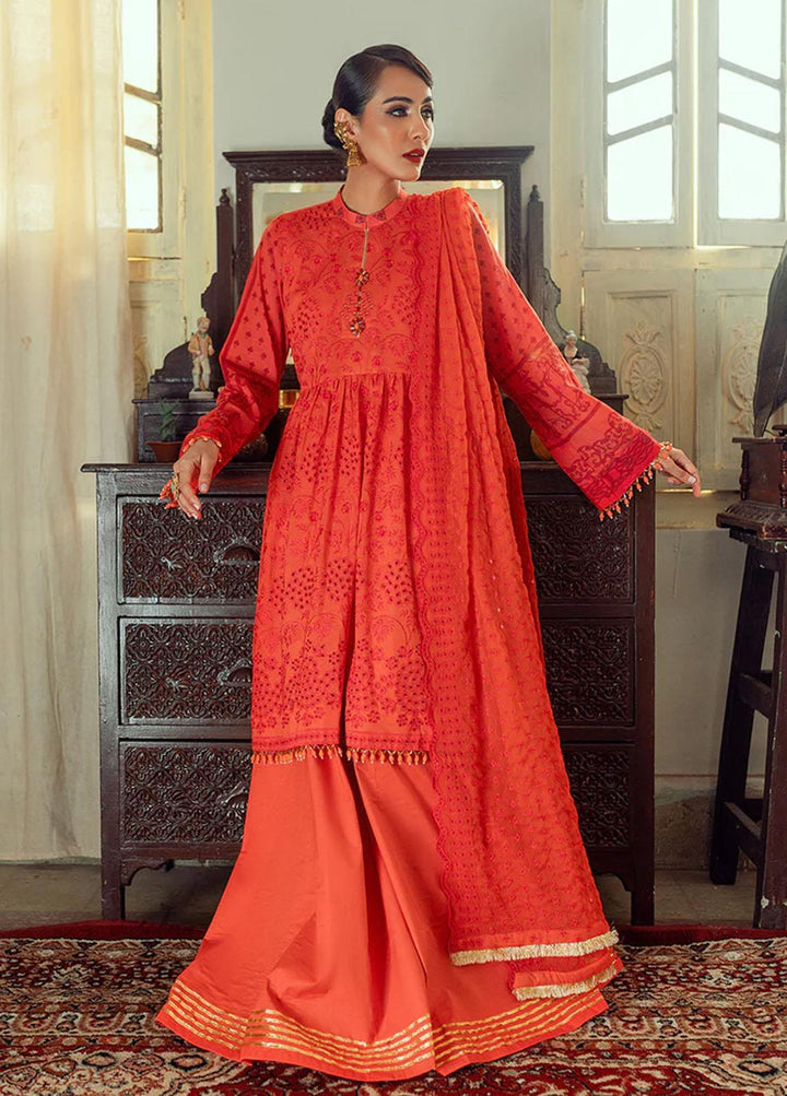 Salitex Embroidered Lawn Suits Unstitched 3 Piece ST22CK WK-01046UT - Festive Collection