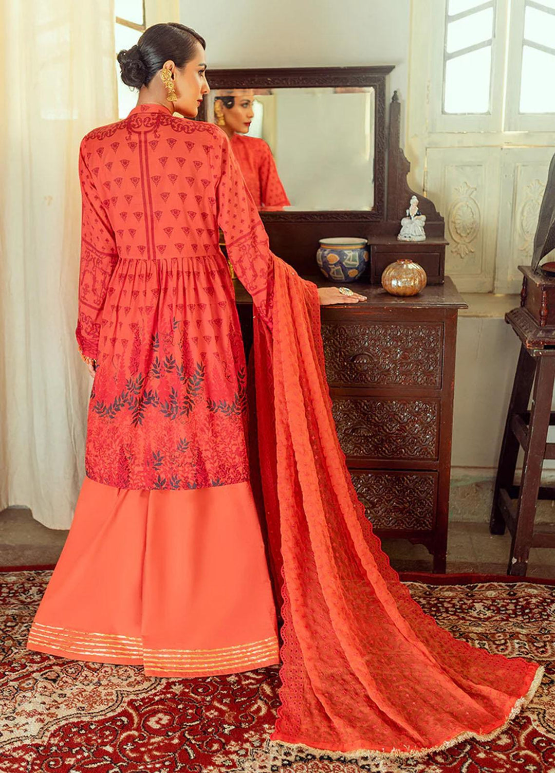 Salitex Embroidered Lawn Suits Unstitched 3 Piece ST22CK WK-01046UT - Festive Collection