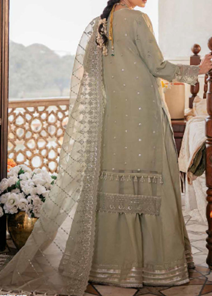 Dastak By Salitex Embroidered Organza Suits Unstitched 3 Piece ST22D HC-20 - Luxury Collection