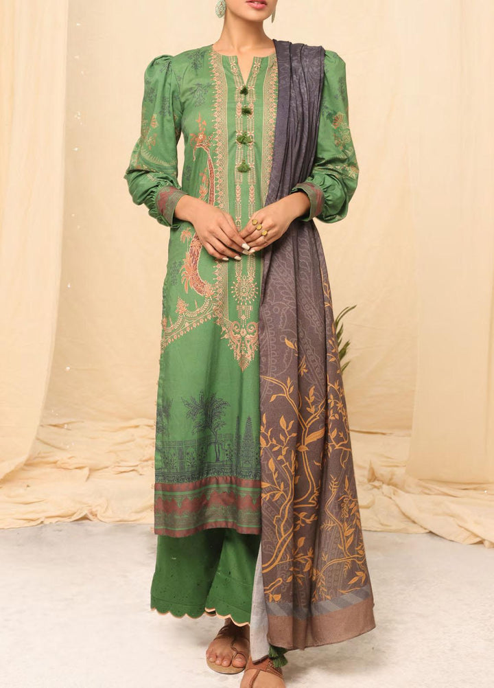 Salitex Printed Linen Suits Unstitched 3 Piece ST22SP WK-01174UT - Winter Collection